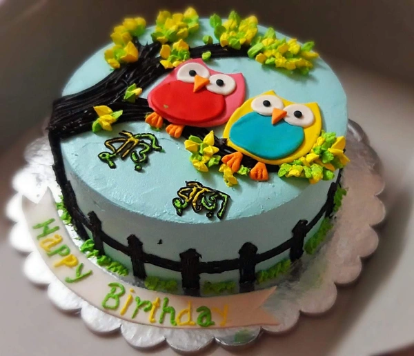 Tree Bird Theme Cake - 1 Pound